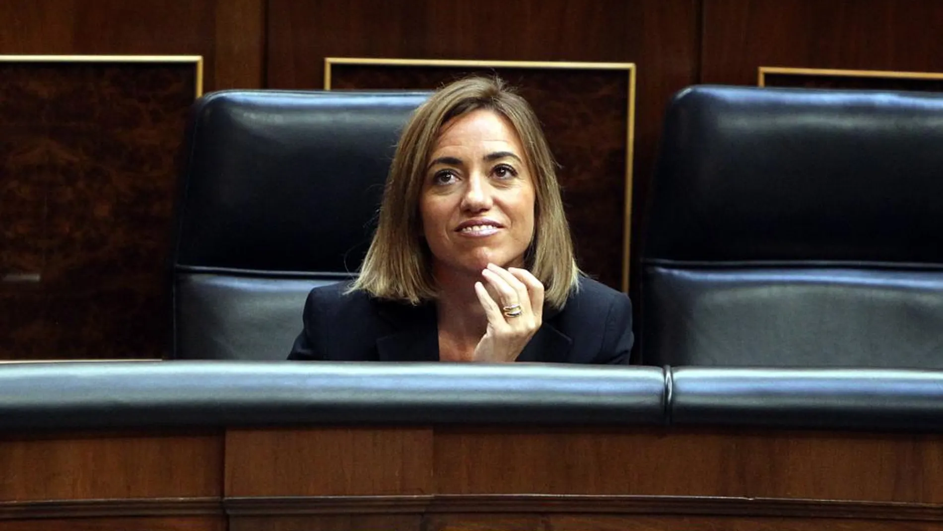 La secretaria de Relaciones Internacionales del PSOE, Carmen Chacón