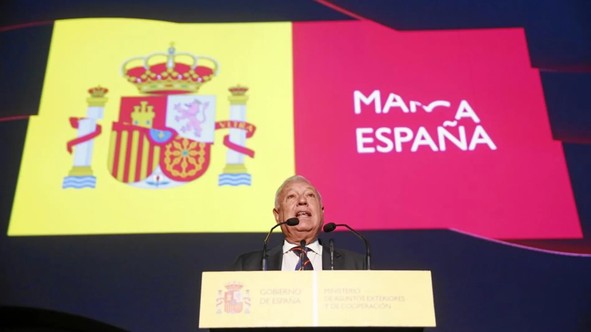 El ministro de Asuntos Exteriores, García-Margallo, anoche en Madrid