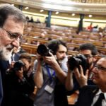 Mariano Rajoy hoy en el Congreso