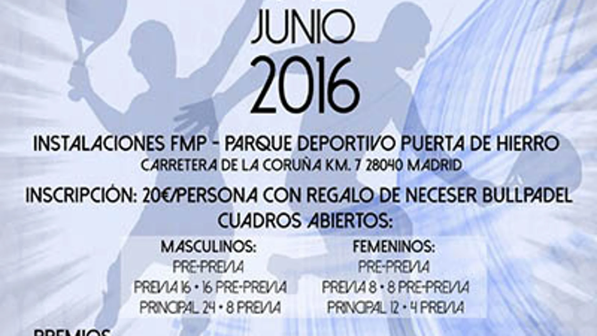 Cartel de la prueba