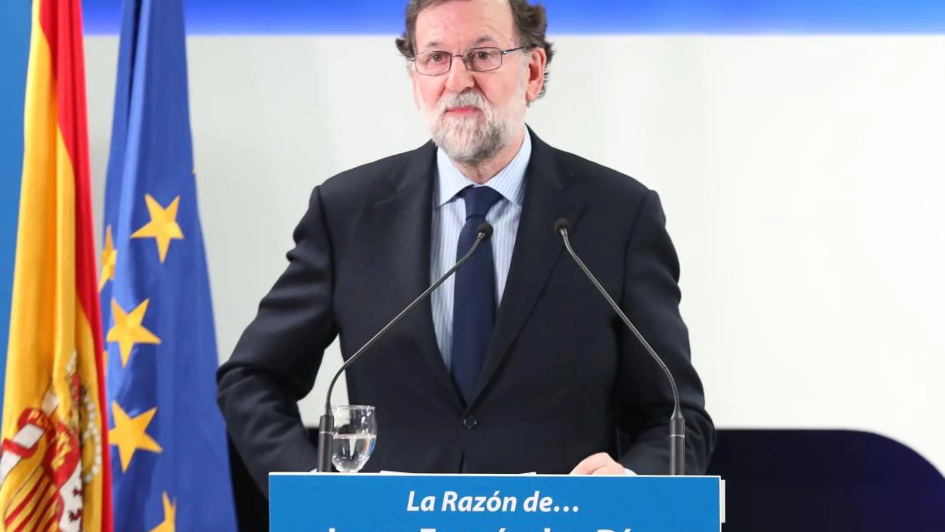 El presidente del Gobierno, durante la introducción a la LA RAZÓN DE... Jorge Fernández Díaz