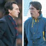 13 años han pasado entre estas dos fotos. A la izquierda, el Emery técnico del PSG. A la derecha, sus inicios en el Lorca, donde pasó de jugador a entrenador de un día para el otro
