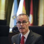 El alcalde de Orense, Jesús Vázquez, el pasado 15 de junio, tras la firma del aval