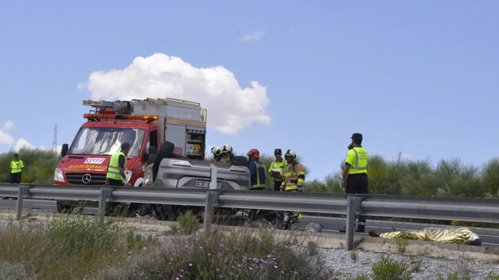 Un accidente mortal se cobró la vida de tres personas ayer en la provincia de Granada