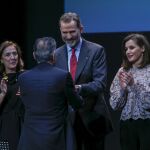 Los Reyes durante la entrega de los Premios Nacionales de Innovación y de Diseño/J. Fdez.-Largo