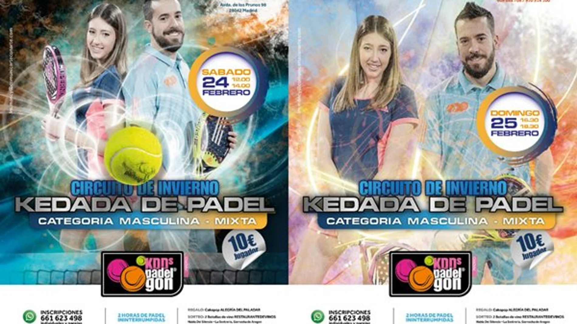 Doble cita de Kedadas con PadelGon