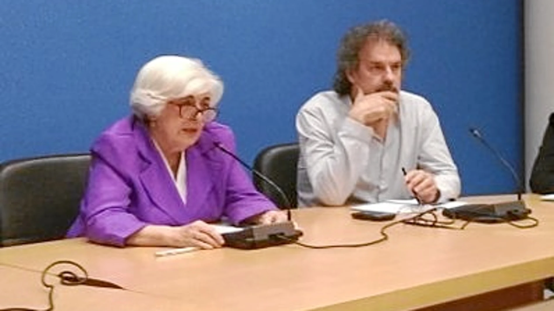 Sauquillo junto a Txema Urkijo, el nuevo vocal asesor del Comisionado