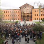 Protesta en la Universidad Rey Juan Carlos