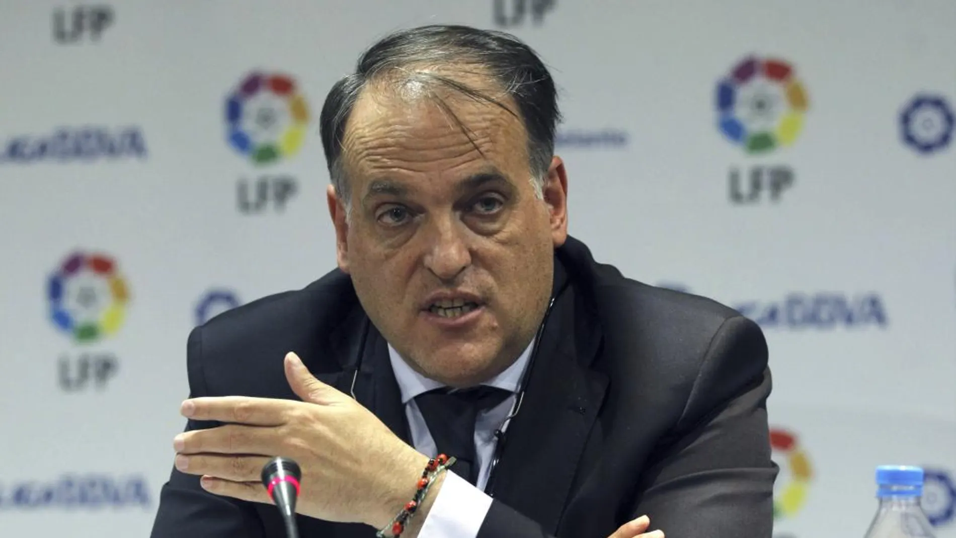 El presidente de la Liga de Fútbol Profesional (LFP), Javier Tebas Medrano.
