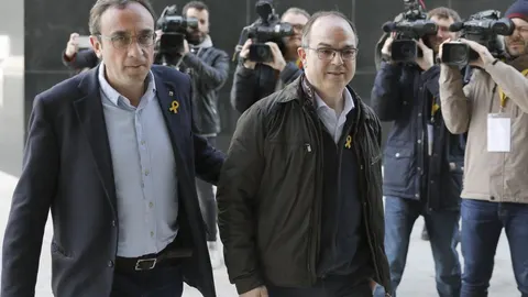 Josep Rull (i) y Jordi Turull (d)