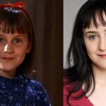 La actriz de niña y de adulta