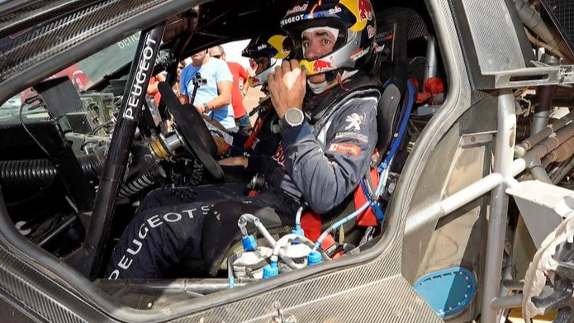 Carlos Sainza durante una etapa del Rally de Marruecos