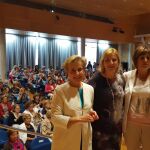 La consejera de Igualdad, Violante Tomás, junto a las representantes de Afammer y la directora de la Mujer