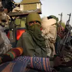 Soldados tuareg del ejército de Mali bajo el mando del coronel El Hadj Ag Gamou en la ciudad de Gao.
