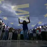  Miles de griegos se manifiestan por el «sí»
