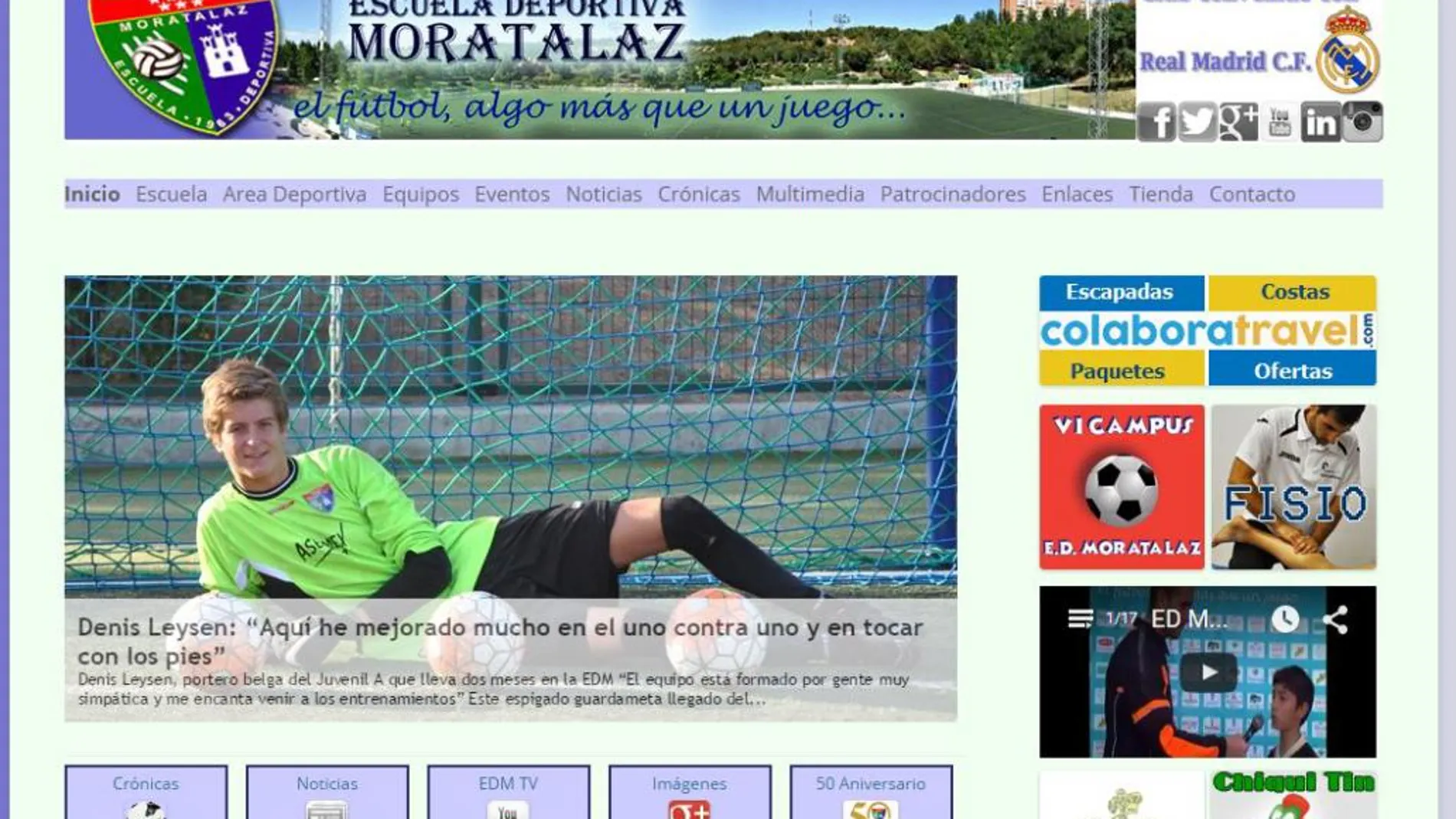 Web Escuela Deportiva Moratalaz