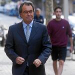 El ex presidente de la Generalitat, Artur Mas, el pasado lunes, tras declarar ante el Tribunal Supremo