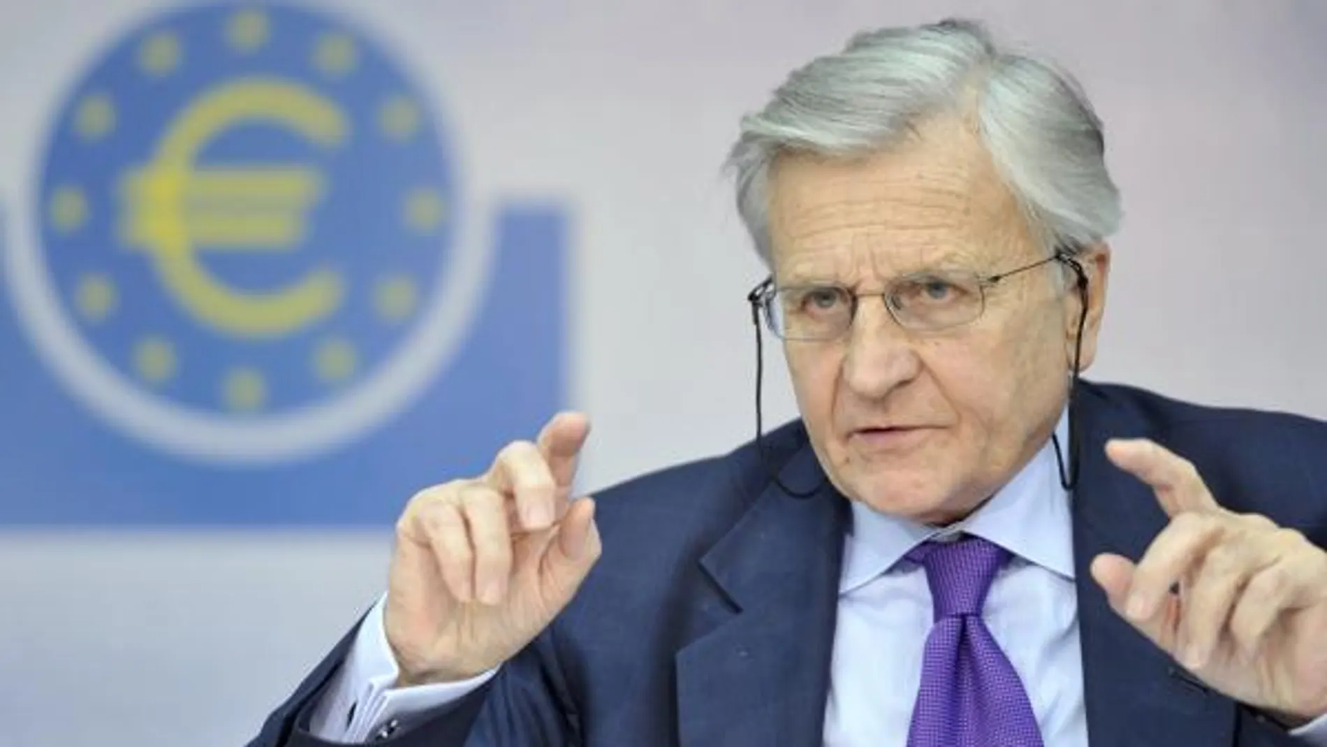 El presidente del Banco Central Europeo, Jean-Claude Trichet, durante una rueda de prensa