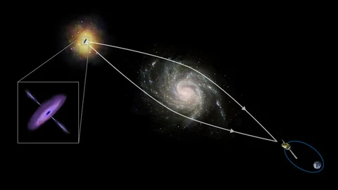 Imagen de una lente gravitacional