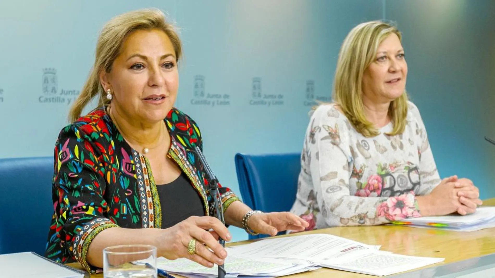La vicepresidenta Rosa Valdeón y la consejera Pilar del Olmo explican los acuerdos del Consejo de Gobierno