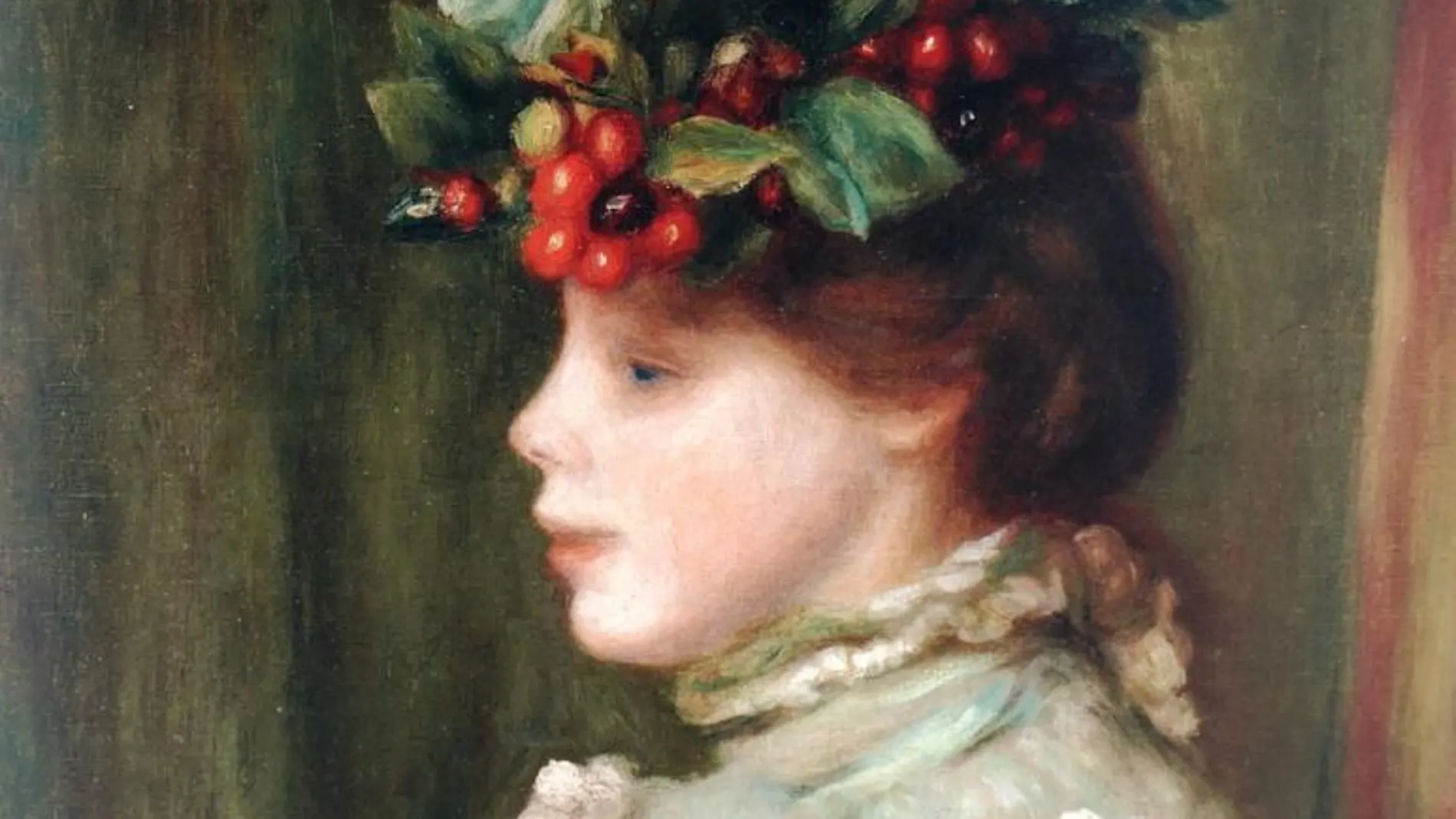 «Busto de mujer con sombrero de cerezas», de Renoir, uno de los grandes del impresionismo
