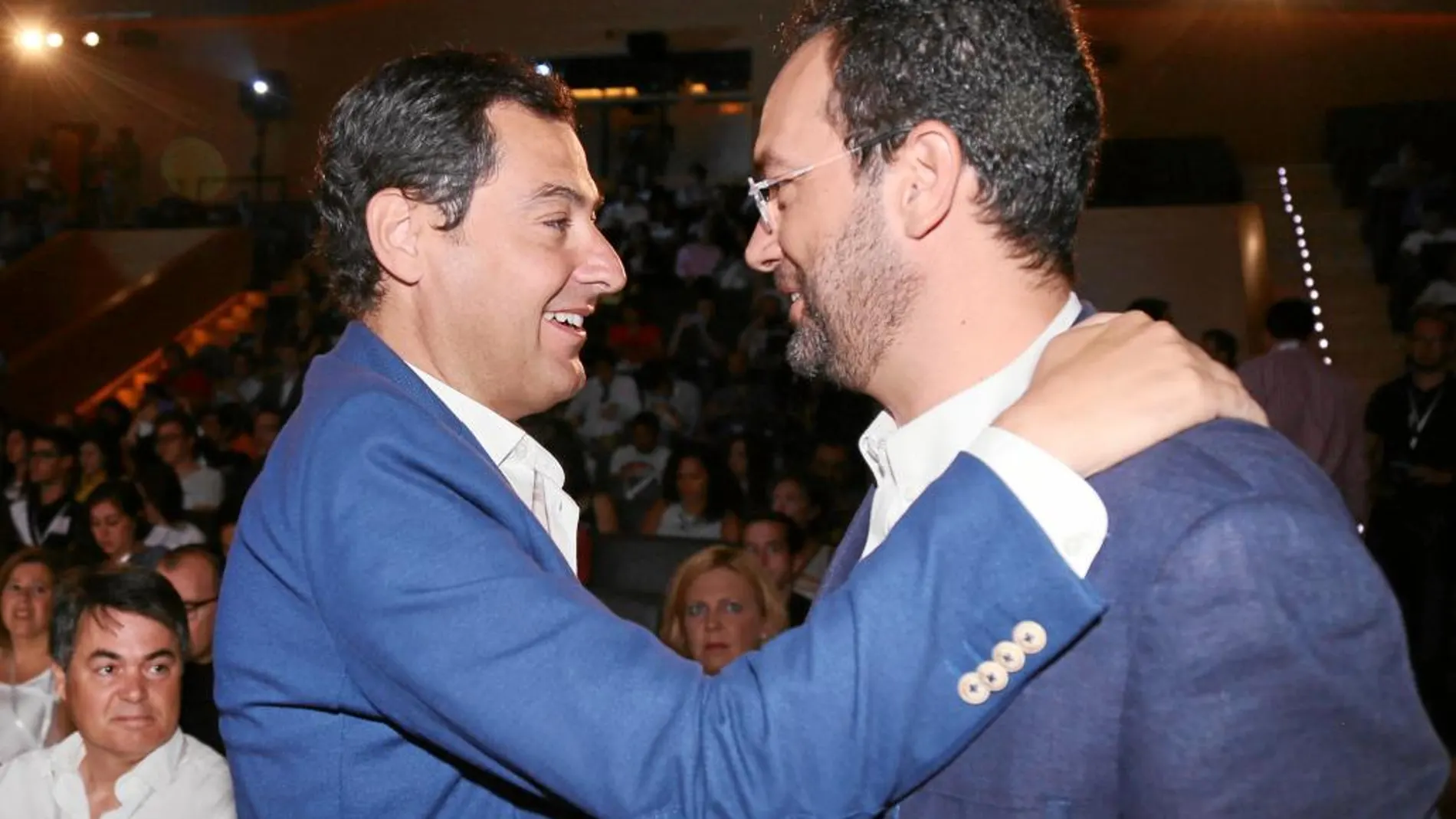 Juanma Moreno y Antonio Hernando