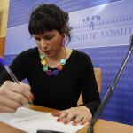 La coordinadora general de Podemos en Andalucía, Teresa Rodríguez