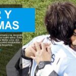 Maradona consuela a Messi