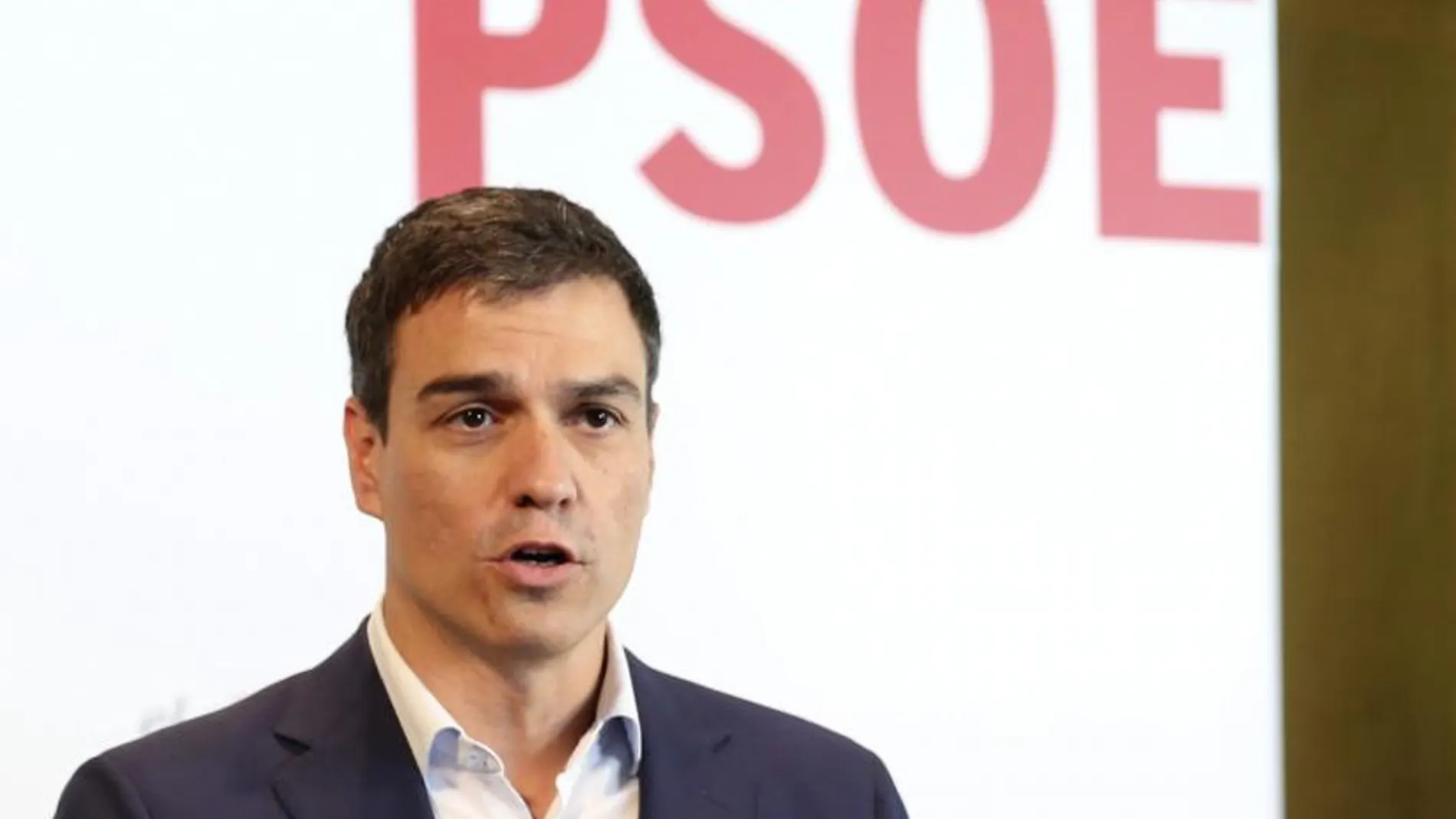 El candidato del PSOE a la presidencia del Gobierno, Pedro Sánchez,