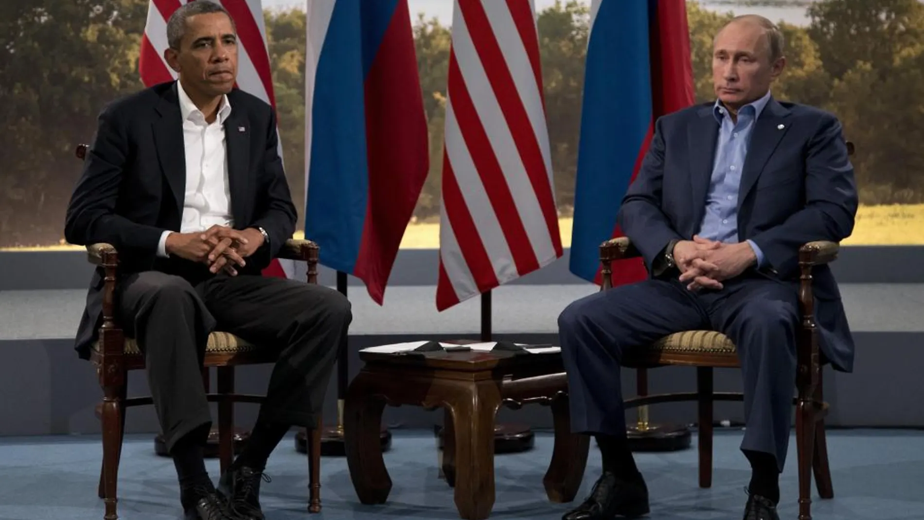 Encuentro de Obama y Putin en la cumbre del G8 en 2013