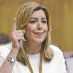 Susana Díaz, en el Parlamento andaluz