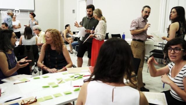 Parte del equipo durante las I jornadas de MAT