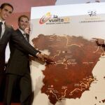 Imagen del día de la presentación de la Vuelta 2010