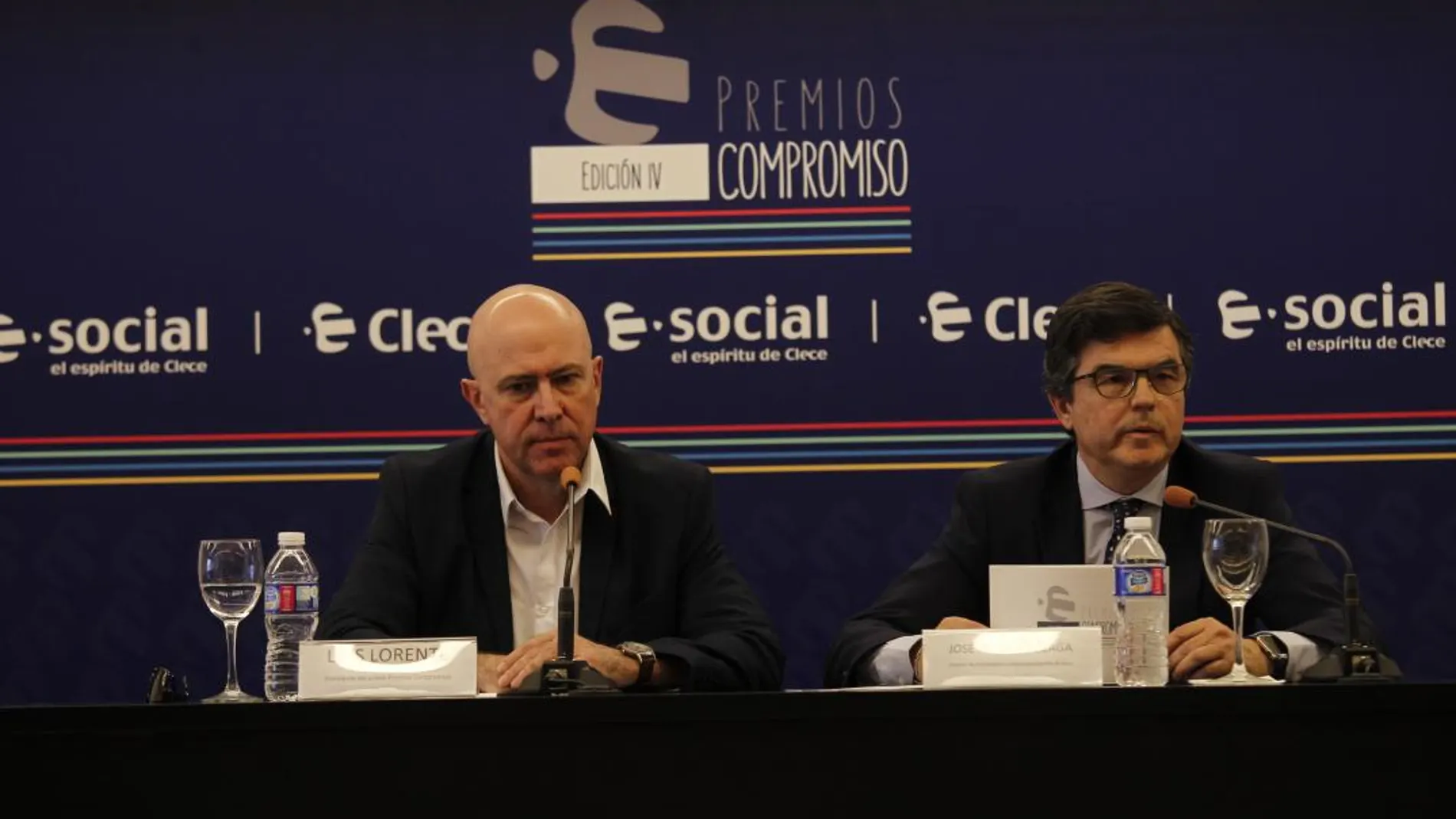 El productor y director Luis Lorente y José Andrés Elizaga, director de Comunicación de Clece
