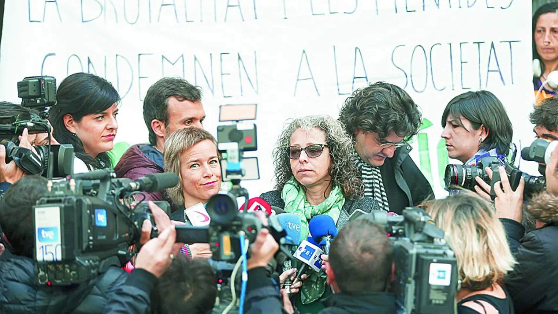 Ester Quintana a su llegada a los juzgados de Barcelona
