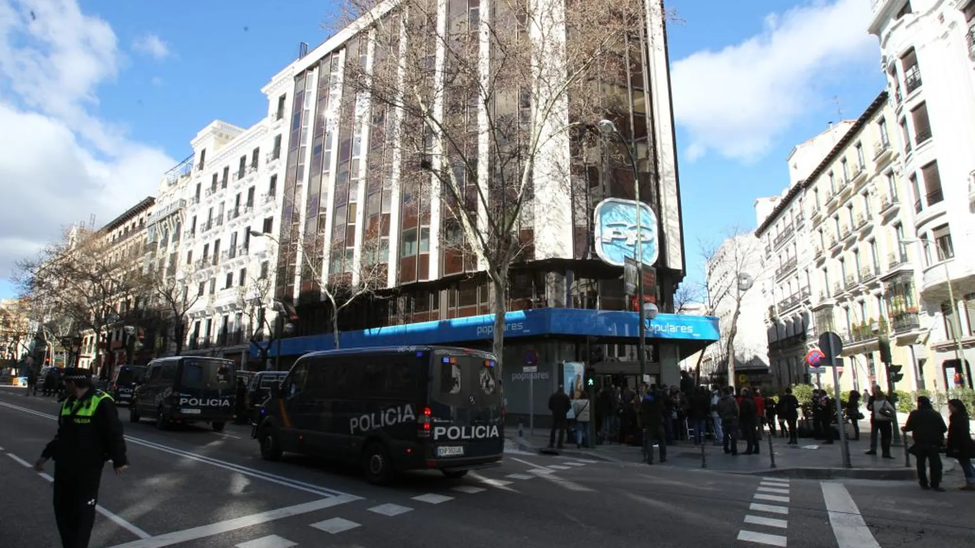 Sede del PP en la calle de Génova de Madrid.
