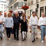 Soraya Sáenz de Santamaría hizo ayer campaña en Málaga