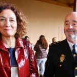 La alcaldesa Gloria Fernández Merayo y el jefe superior de Policía, Jorge Zurita