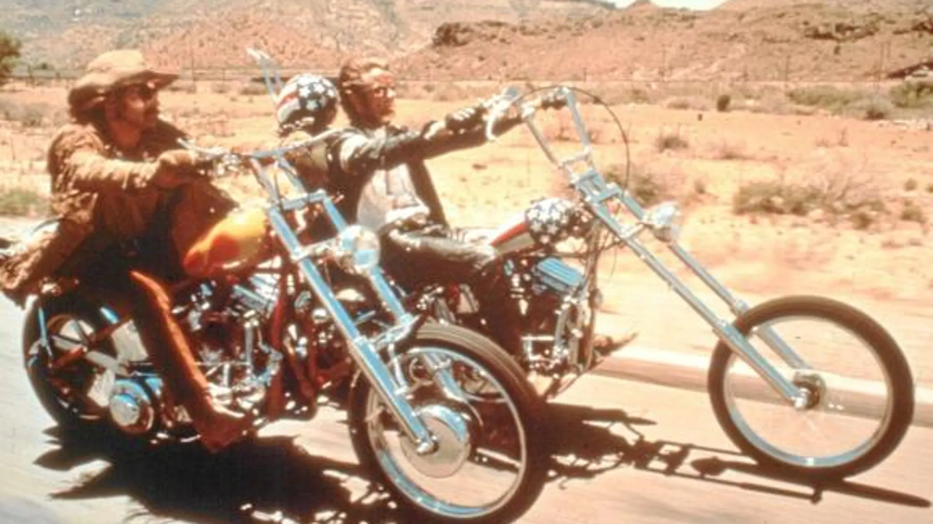 Una escena mítica de «Easy Rider», que Hopper coprotagonizó junto a Peter Fonda y Terry Southern