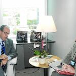 Castro y Valcárcel, en la reunión que mantuvieron ayer en Bruselas