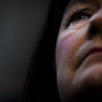 Una mujer llorando, en una imagen de archivo