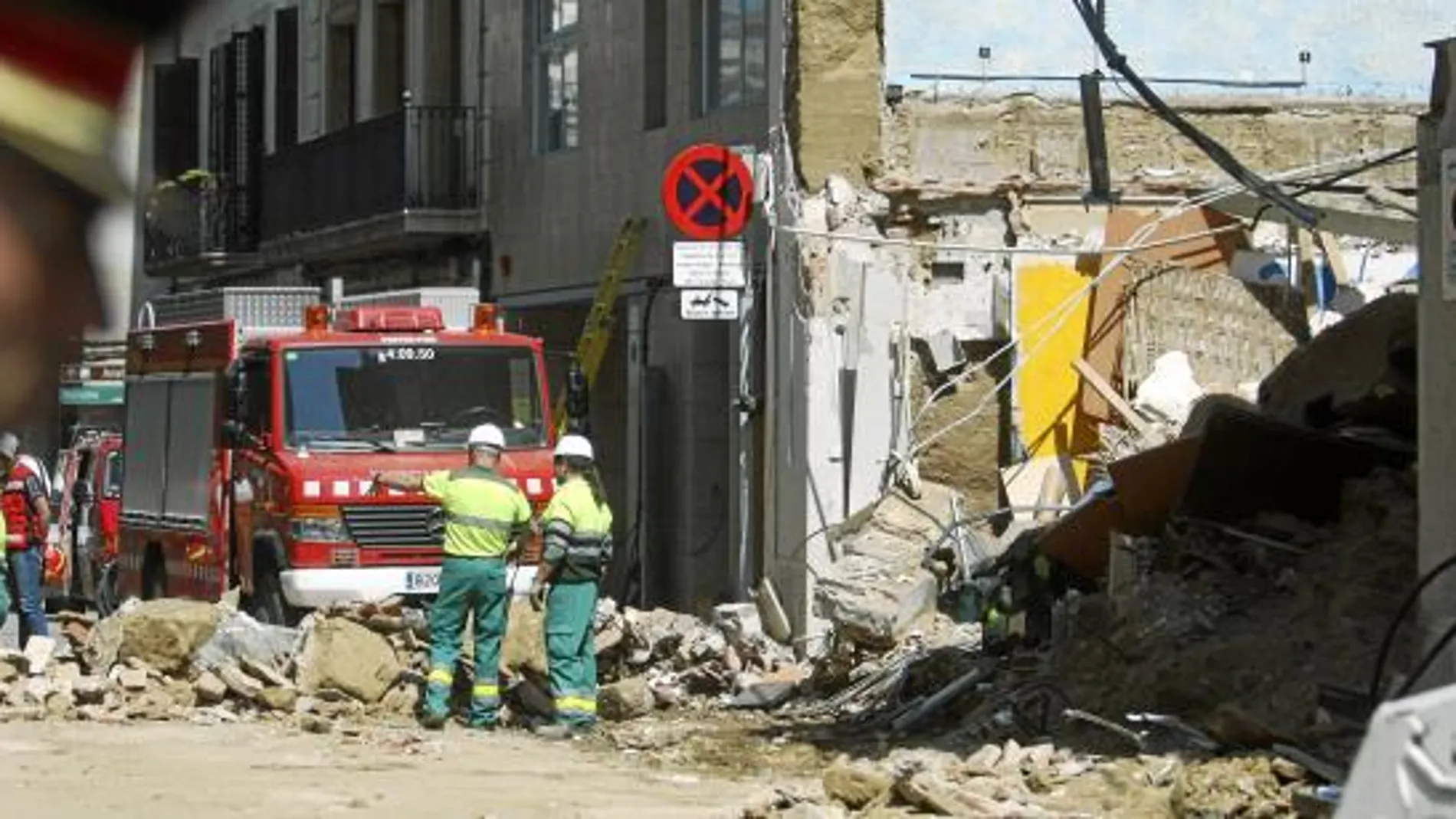 Derrumbe en Mataró sin víctimas