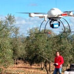 El dron del CSIC, en una de las pruebas realizadas