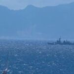 La patrullera Infanta Cristina a su paso por aguas del estrecho de Gibraltar