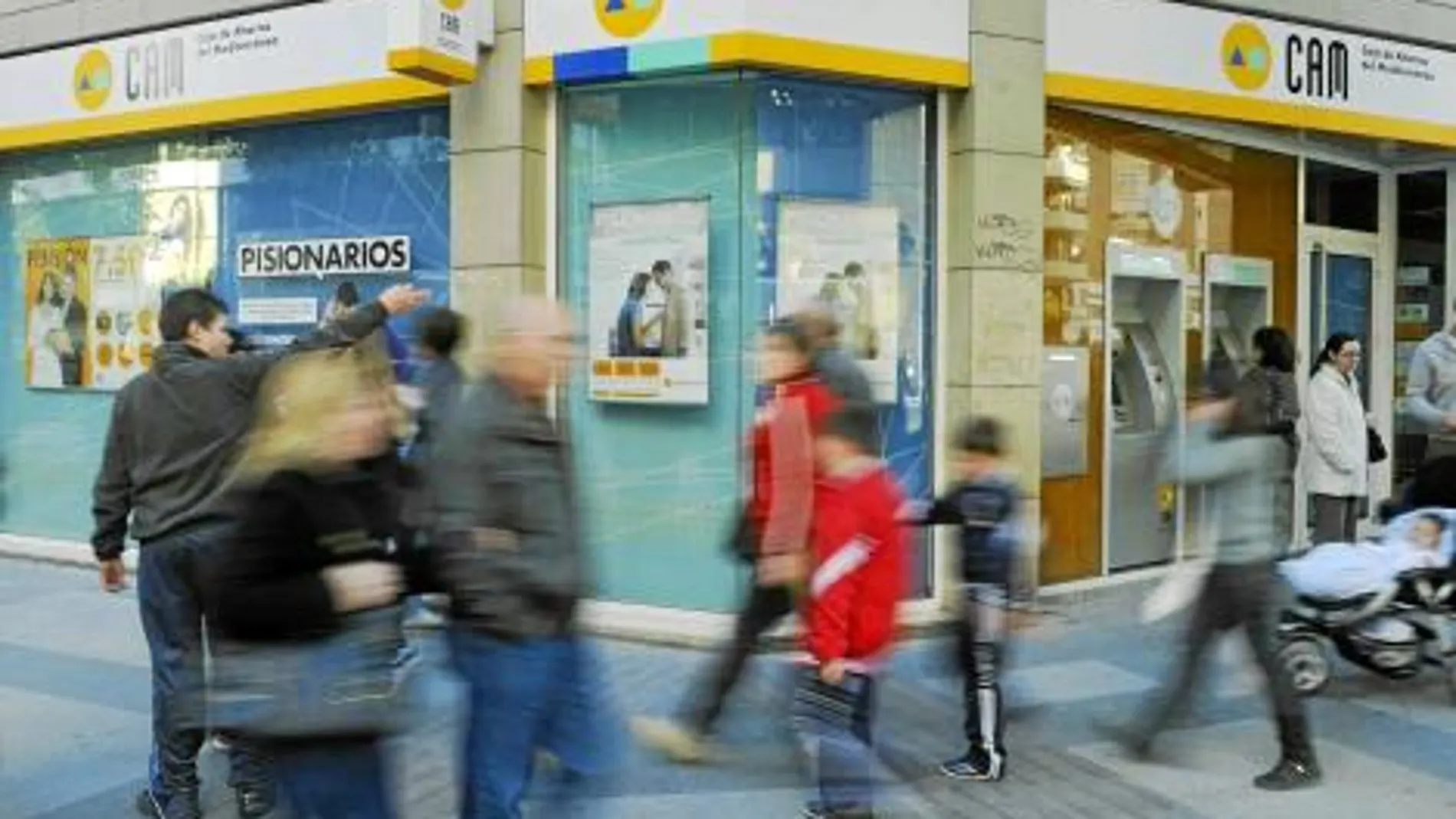 Una de las sucursales de la CAM, en la ciudad de Murcia