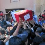 Funeral de una de las víctimas del ataque del Estado Islámico en la península del Sinaí