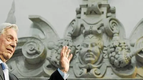 Vargas Llosa, durante la conferencia sobre Joanot Martorell «Tirant Lo Blanc», en Valencia