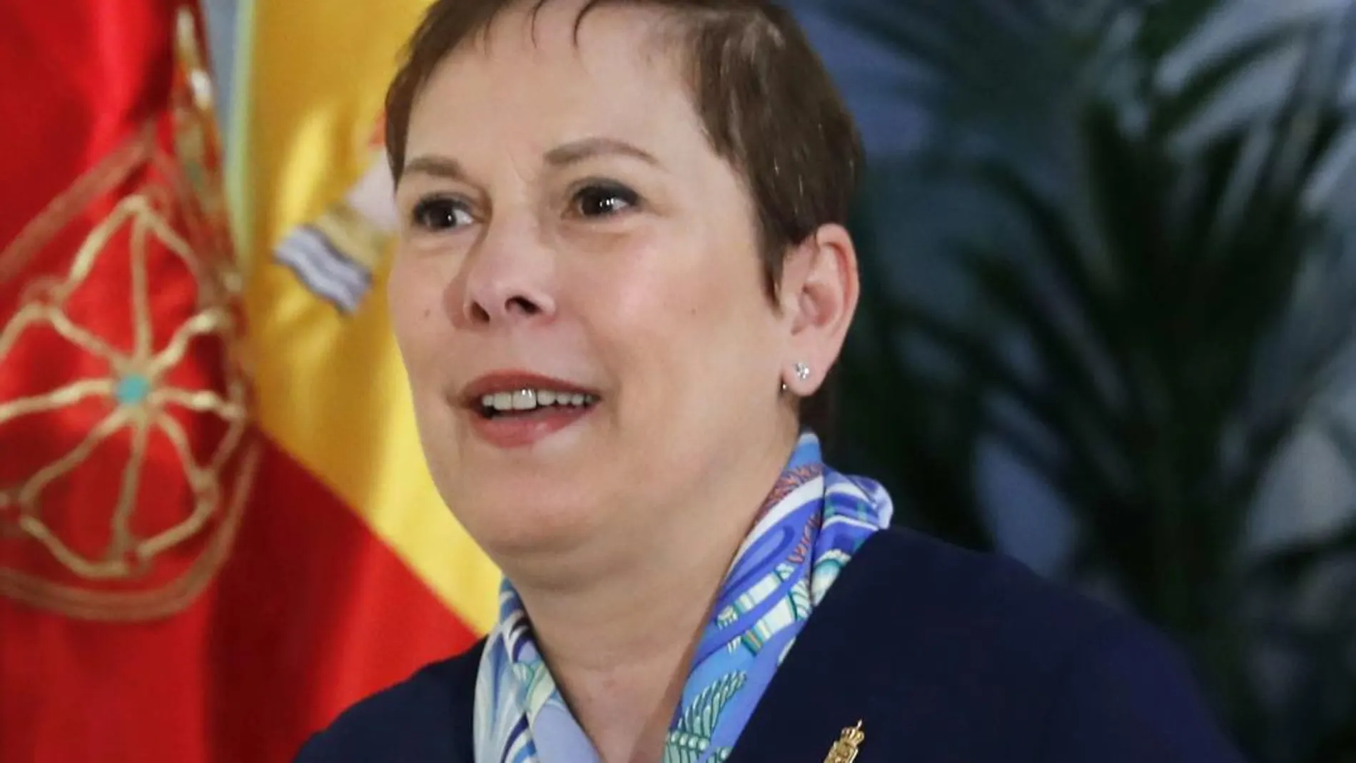 La presidenta de Navarra, Uxue Barkos. EFE/ Juan Carlos Hidalgo
