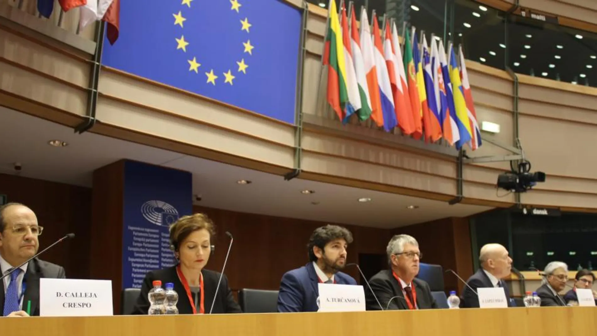 El presidente de la Comunidad, Fernando López Miras, intervino ayer en la ceremonia del Pacto de los Alcaldes 2018 para abordar la contribución de las ciudades de la Unión Europea a la aplicación del Acuerdo de París