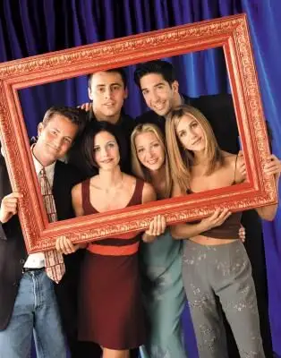 Courteney Cox y sus compañeros de&quot;Friends&quot;